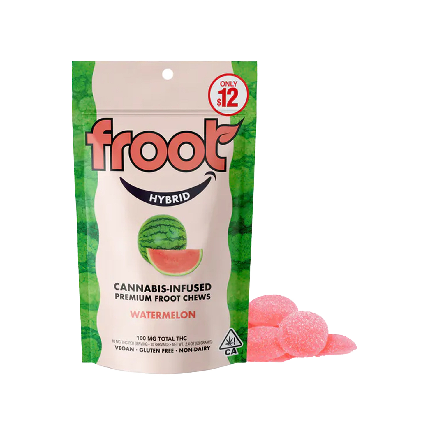 Watermelon Gummies 100mg VEGAN 🍃